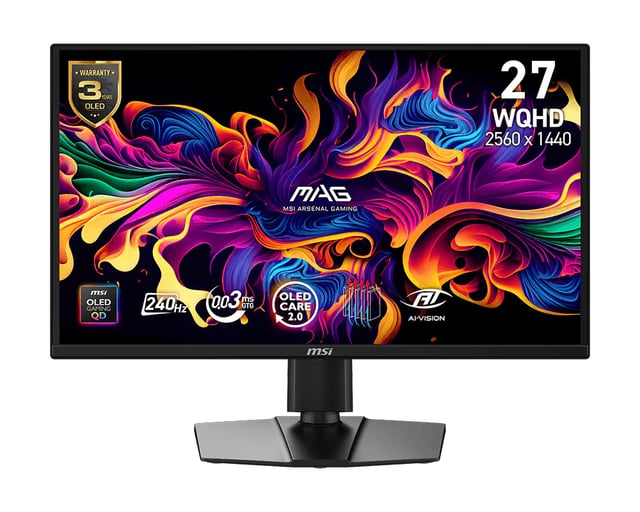 MSI MAG QD-OLED X24 monitor 26,5" 272QP