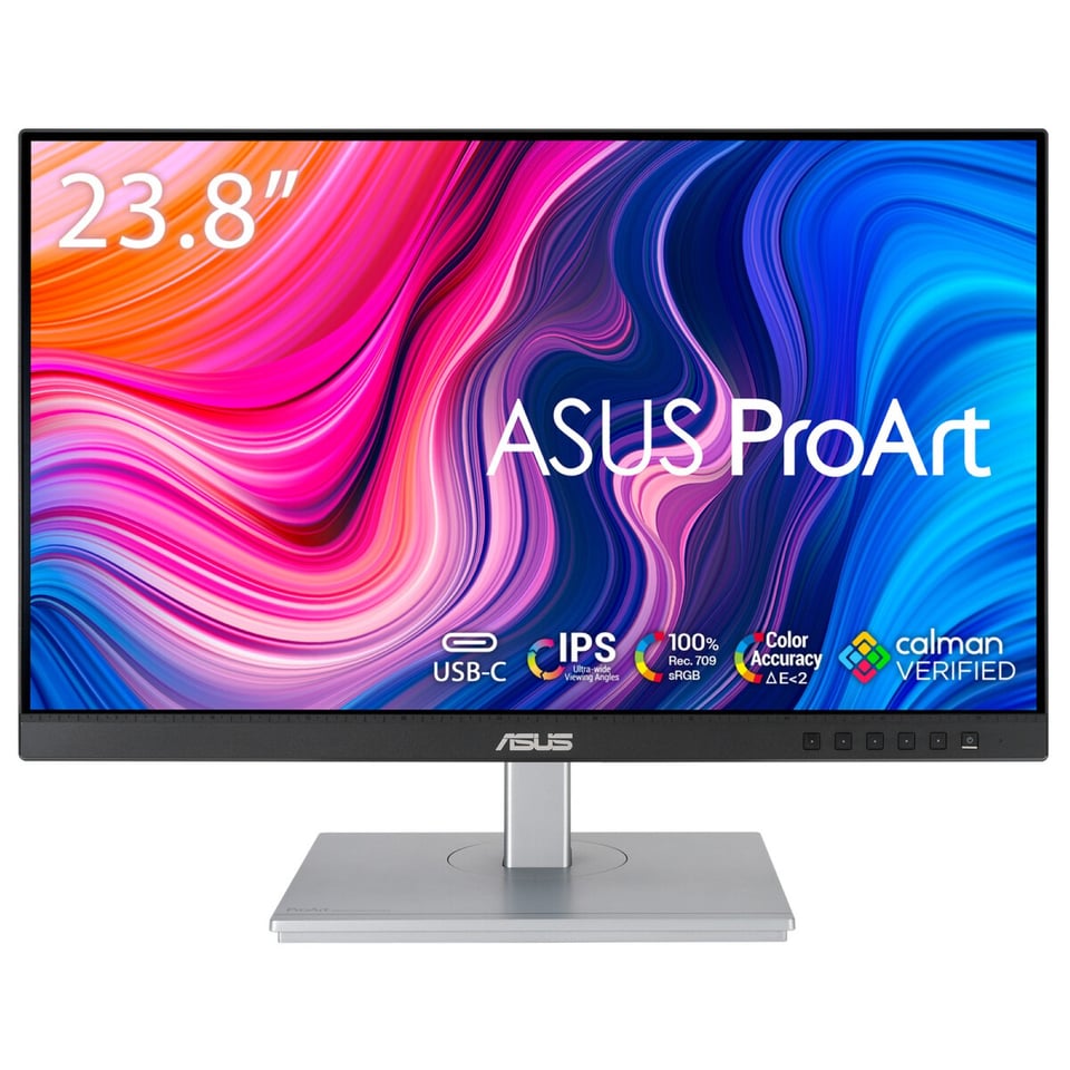 ASUS ProArt PA247CV computer monitor 60,5 cm (23.8") 1920 x 1080 Pixels Full HD LCD Zwart, Zilver