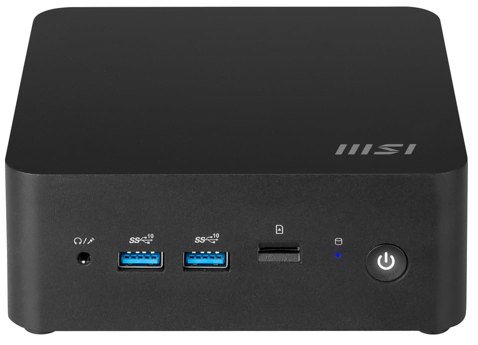 MSI CUBI NUC 1MG-244BEU PC/workstation barebone 0.84L sized PC Zwart 100U Intel SoC