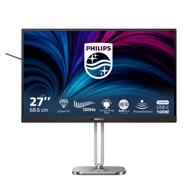 Philips 27B2U4601/00 computer monitor 68,6 cm (27") 2560 x 1440 Pixels Quad HD LCD Grijs