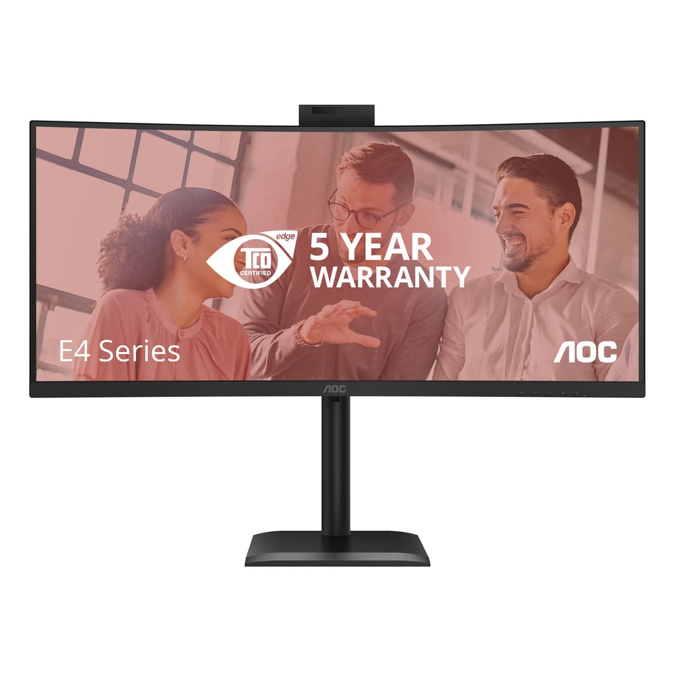 AOC CU34E4CW/75 computer monitor 86,4 cm (34") 3440 x 1440 Pixels Zwart
