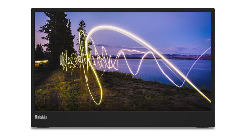 Lenovo ThinkVision M15 computer monitor 39,6 cm (15.6") 1920 x 1080 Pixels Full HD LED Zwart