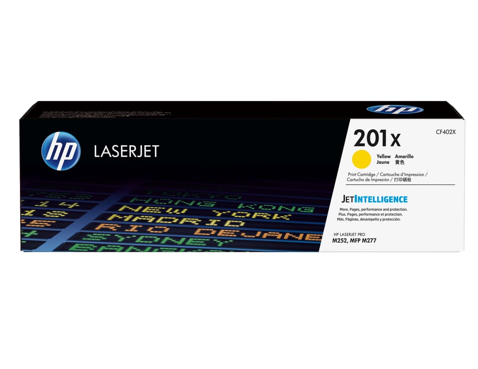 HP 201X originele high-capacity gele LaserJet tonercartridge