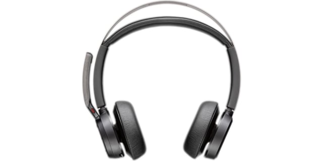 HP Poly Voyager Focus 2 Microsoft Teams Certified USB-C-C Headset +USB-C/A Adapter +Charging Stand
