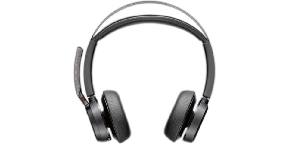 HP Poly Voyager Focus 2 Microsoft Teams Certified USB-C-C Headset +USB-C/A Adapter +Charging Stand