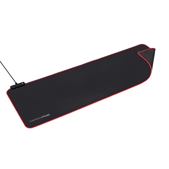 Trust GXT 764 Glide-Flex RGB Muismat XXL - Extra grote gaming muismat – RGB-verlichting – Flexibel oppervlak – Zwart