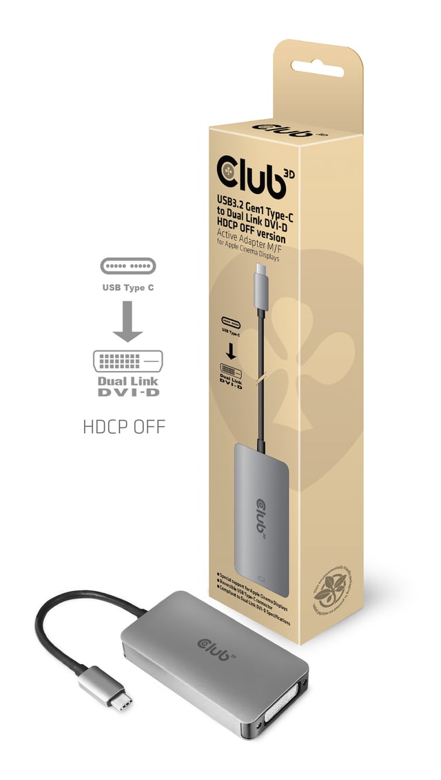 CLUB3D USB3.2 Grijs