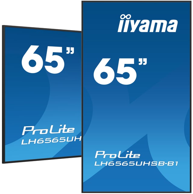 iiyama LH6565UHSB-B1 beeldkrant Kiosk-ontwerp 163,8 cm (64.5") LED Wifi 800 cd/m² 4K Ultra HD Zwart Type processor Android 11 24/7