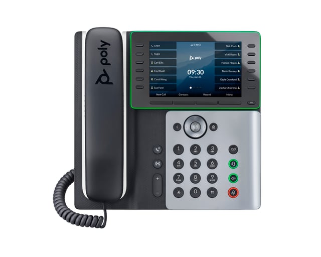 HP Poly Edge E550 IP-telefoon met PoE-ondersteuning
