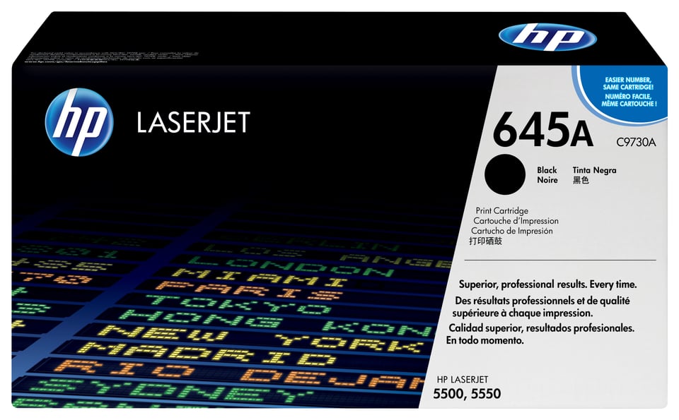 HP 645A originele zwarte LaserJet tonercartridge