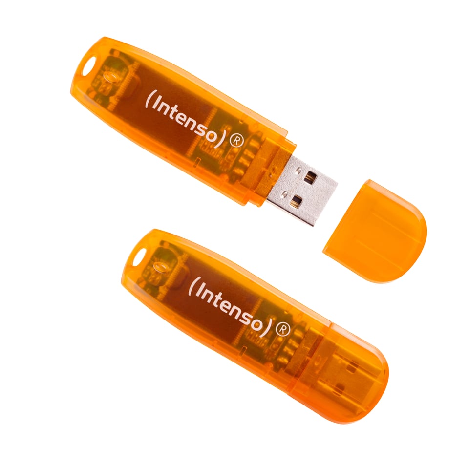 Intenso Rainbow Line 64GB Orange 2er USB flash drive USB Type-A 2.0 Oranje