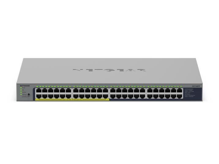 NETGEAR GS748PP Unmanaged Gigabit Ethernet (10/100/1000) Power over Ethernet (PoE) Grijs