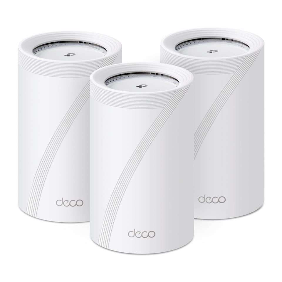 TP-Link Deco BE68 (3-pack) Tri-band (2,4 GHz / 5 GHz / 6 GHz) Wi-Fi 7 (802.11be) Wit Intern