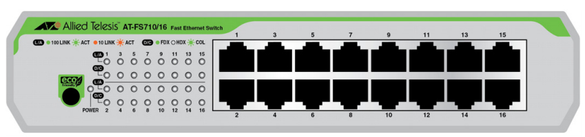 Allied Telesis AT-FS710/16-50 netwerk-switch