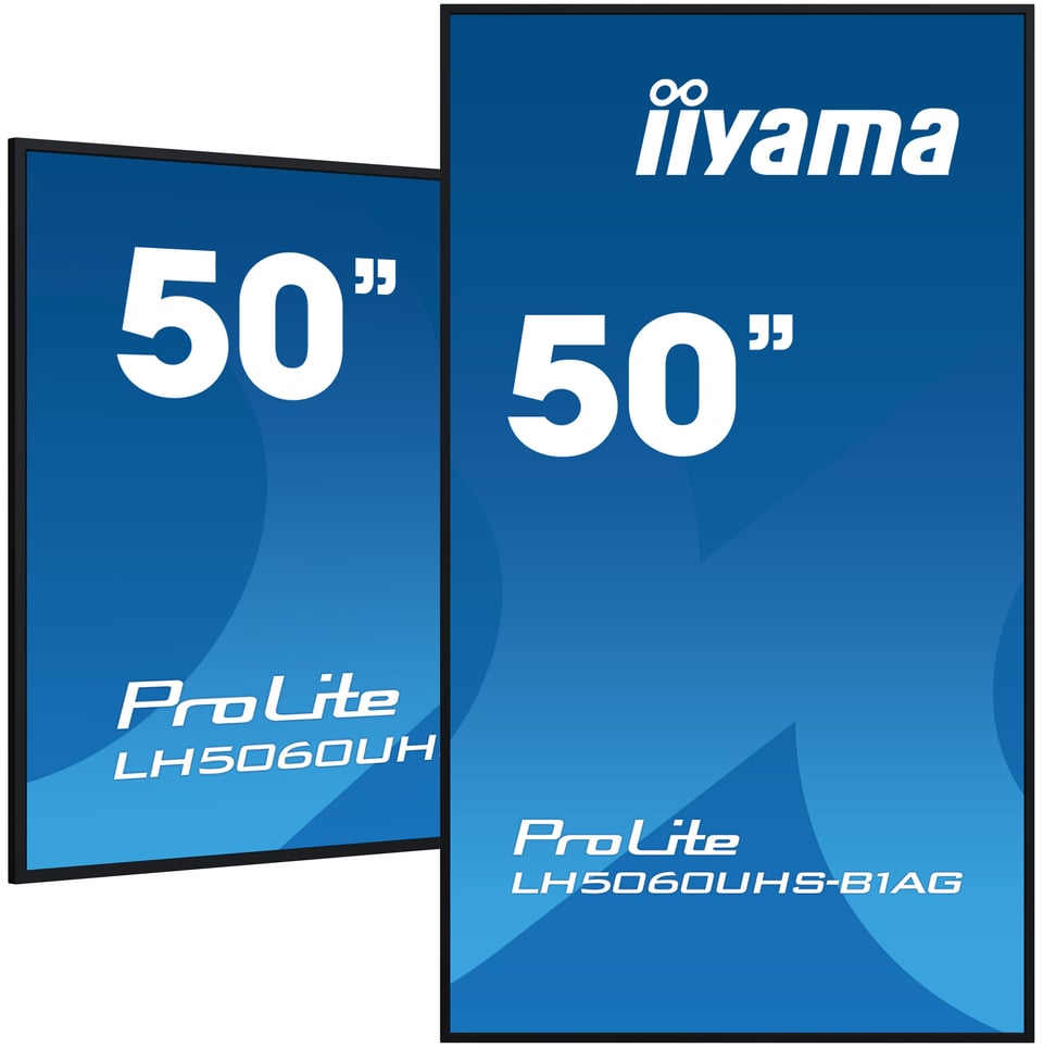 iiyama LH5060UHS-B1AG beeldkrant Digitaal A-kaart 125,7 cm (49.5") LED Wifi 500 cd/m² 4K Ultra HD Zwart Type processor Android 11 24/7