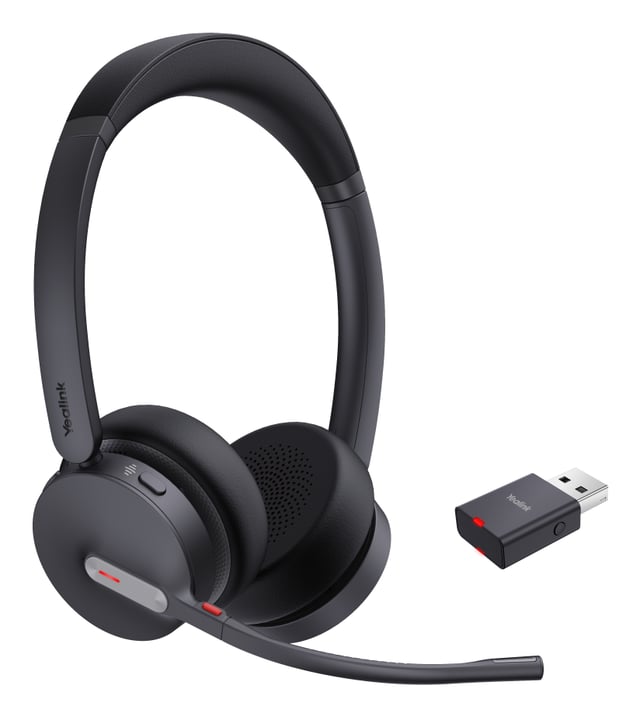 Yealink WH64 Hybrid Dual UC Headset Draadloos Hoofdband Kantoor/callcenter Micro-USB Bluetooth Zwart