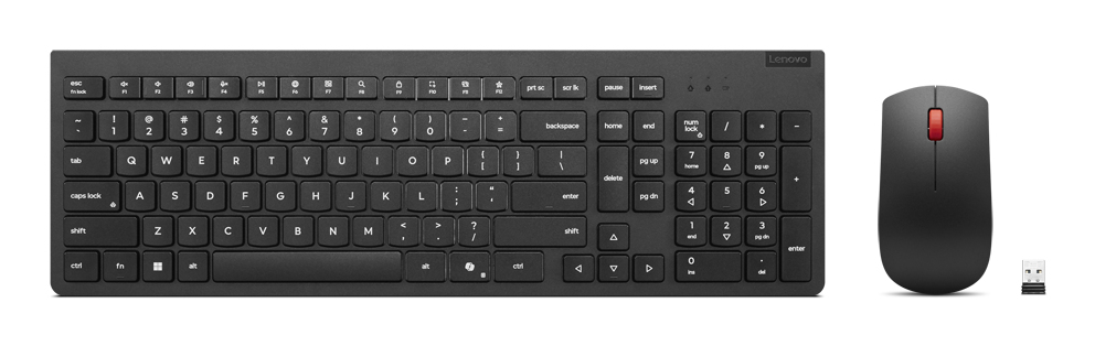 Lenovo 4X31R64491 toetsenbord Inclusief muis Kantoor RF Draadloos Zwart