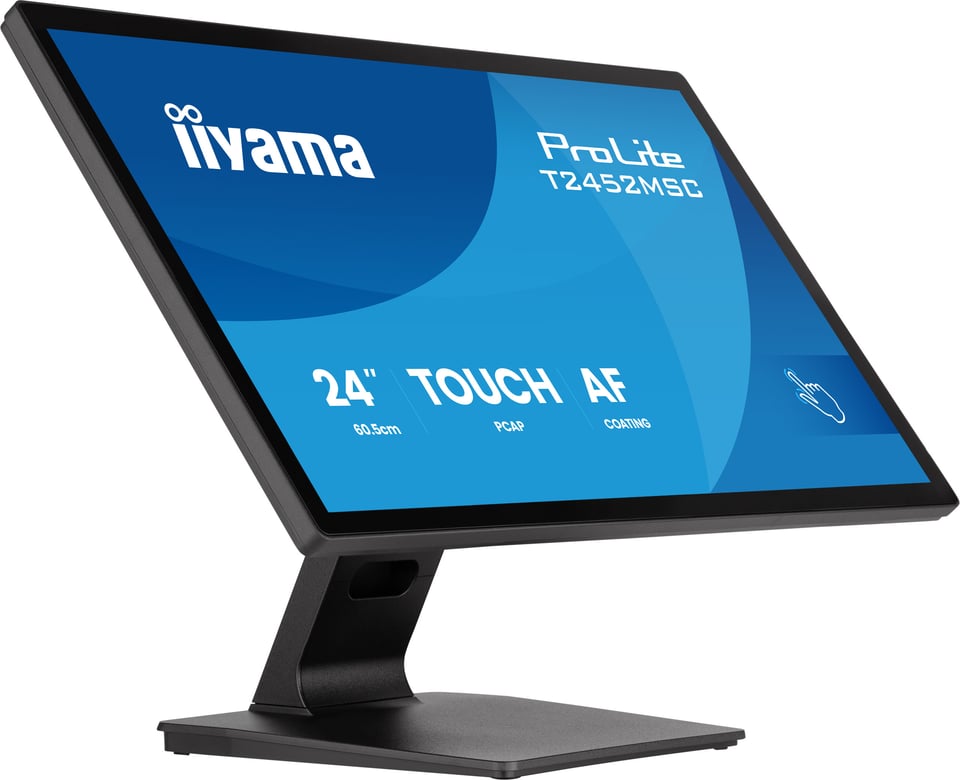 iiyama ProLite T2452MSC-B2 computer monitor 61 cm (24") 1920 x 1080 Pixels Full HD Touchscreen Zwart