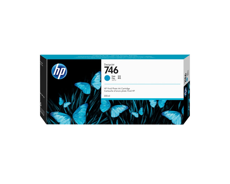 HP 746 cyaan DesignJet inktcartridge, 300 ml