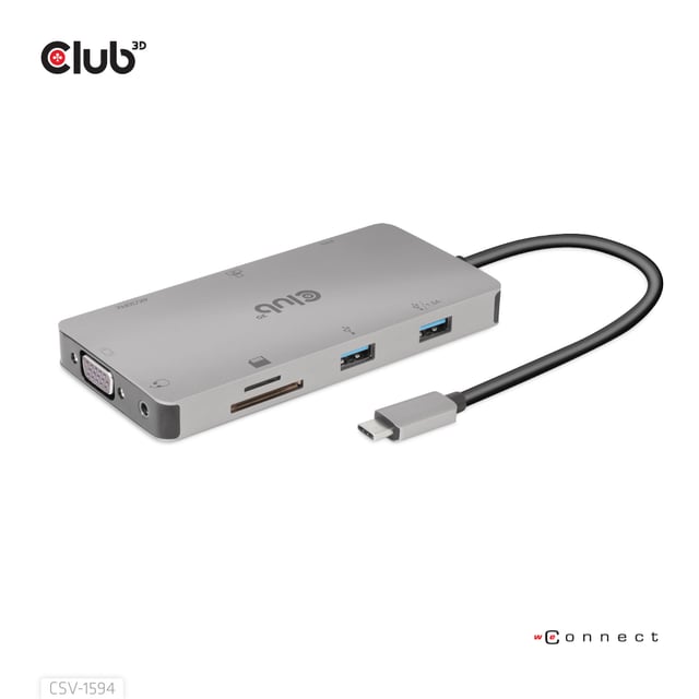 CLUB3D Type-C 9-in-1