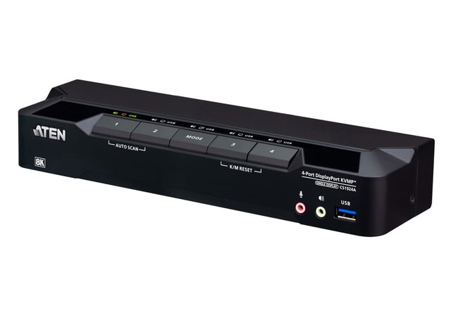 ATEN 4-poorts USB 3.0 8K DisplayPort KVMP™-switch (kabels meegeleverd)