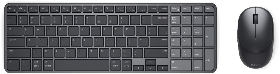 DELL Pro 7 KM746 toetsenbord Inclusief muis Universeel RF-draadloos + Bluetooth QWERTY US International Grafiet