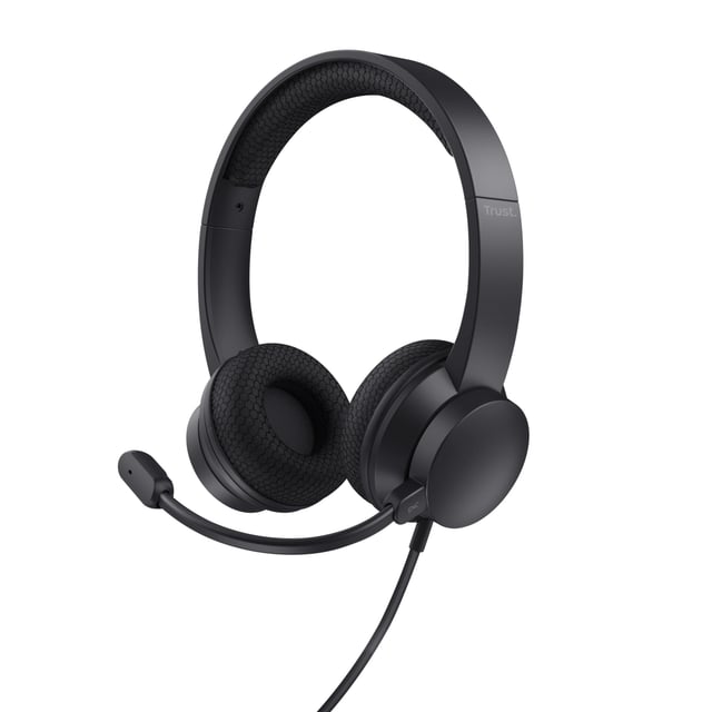 Trust Ayda ENC Headset - Evironmental Noise cancelling headset – USB-aansluiting – Microfoon met ENC – Zwart