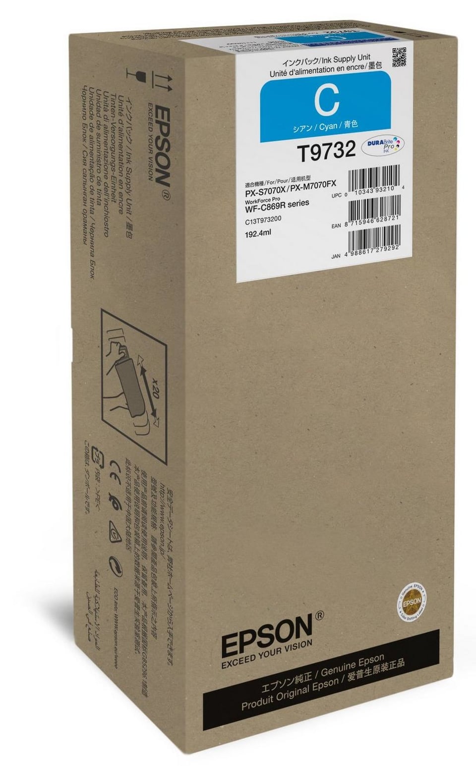 Epson C13T97320N inktcartridge 1 stuk(s) Origineel Cyaan