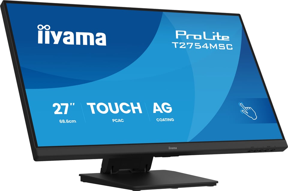 iiyama ProLite T2754MSC-B2AG computer monitor 68,6 cm (27") 1920 x 1080 Pixels Full HD LED Touchscreen Multi-gebruiker Zwart