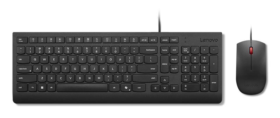 Lenovo 4X31R64434 toetsenbord Inclusief muis Thuis/Werk USB Frans, Duits, Zwitsers Zwart