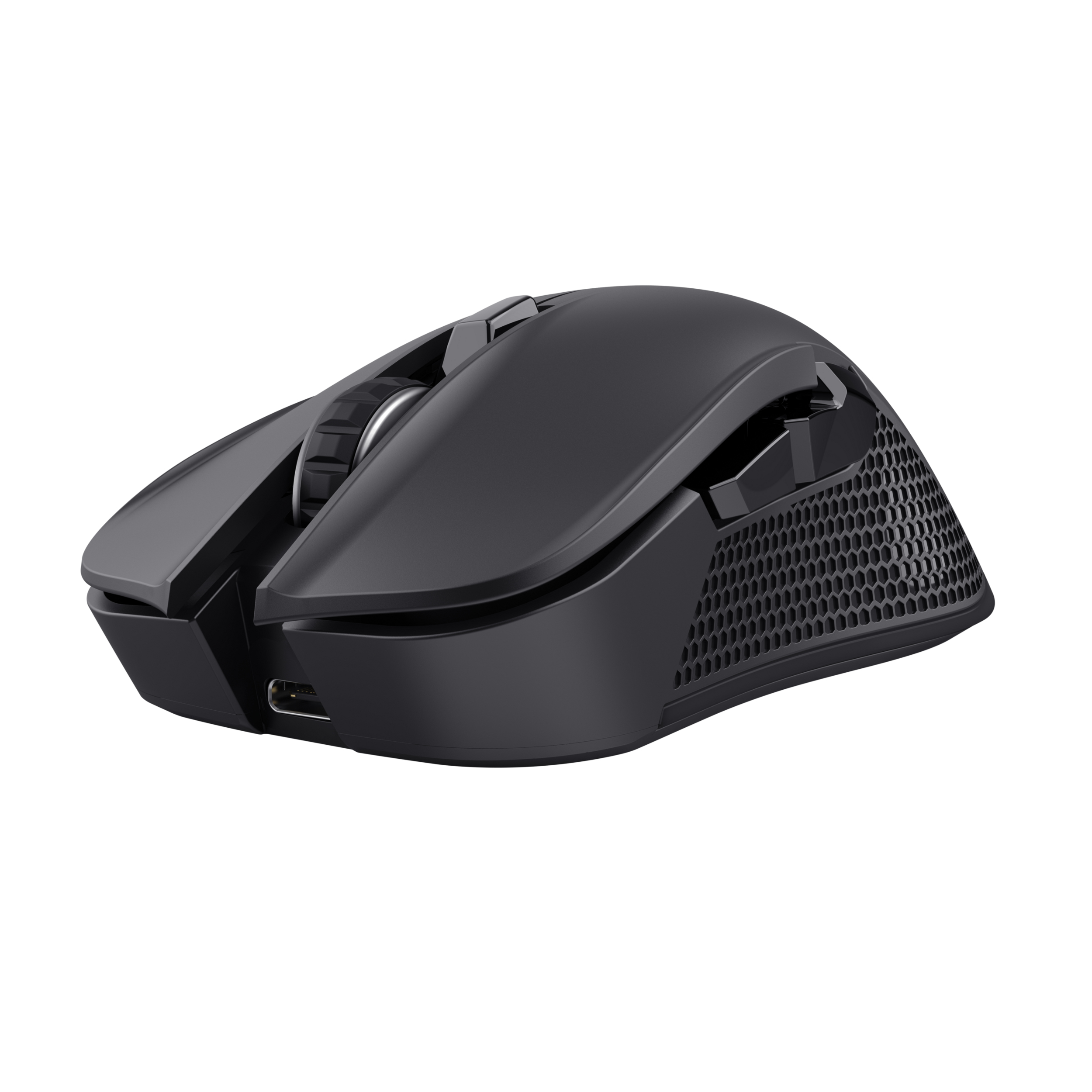 Trust GXT 931 Ybar Draadloze Multi-Device Gaming Muis – Bluetooth, 2,4 GHz, 7200 DPI, RGB, Zwart