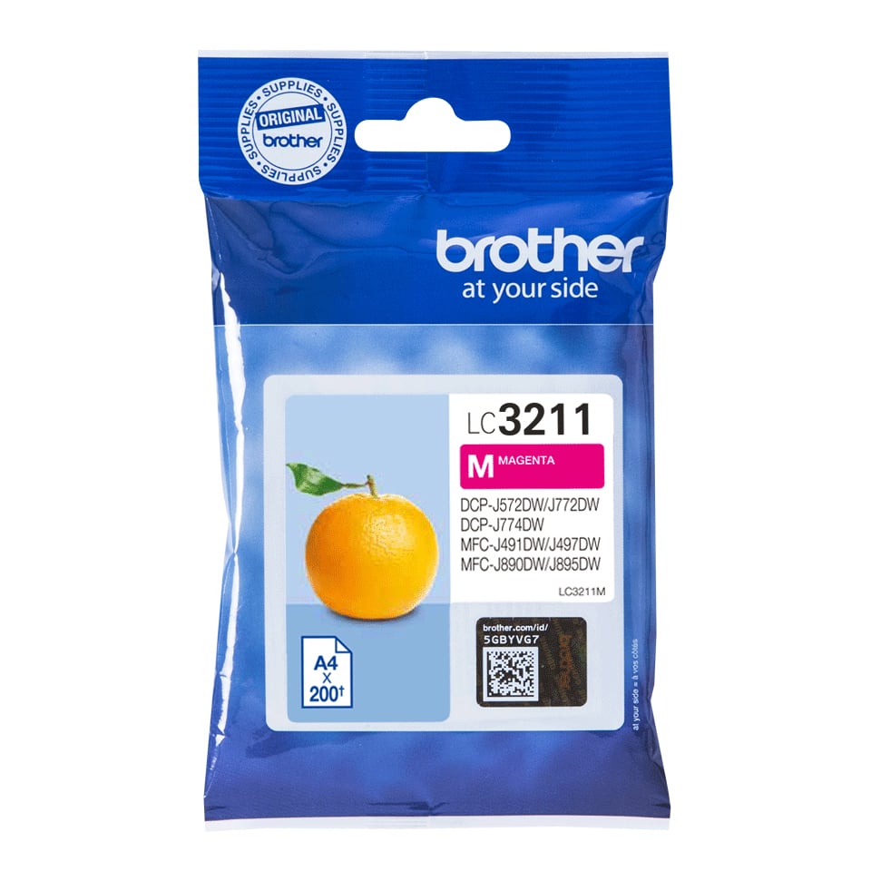 Brother LC3211M inktcartridge 1 stuk(s) Origineel Normaal rendement Magenta