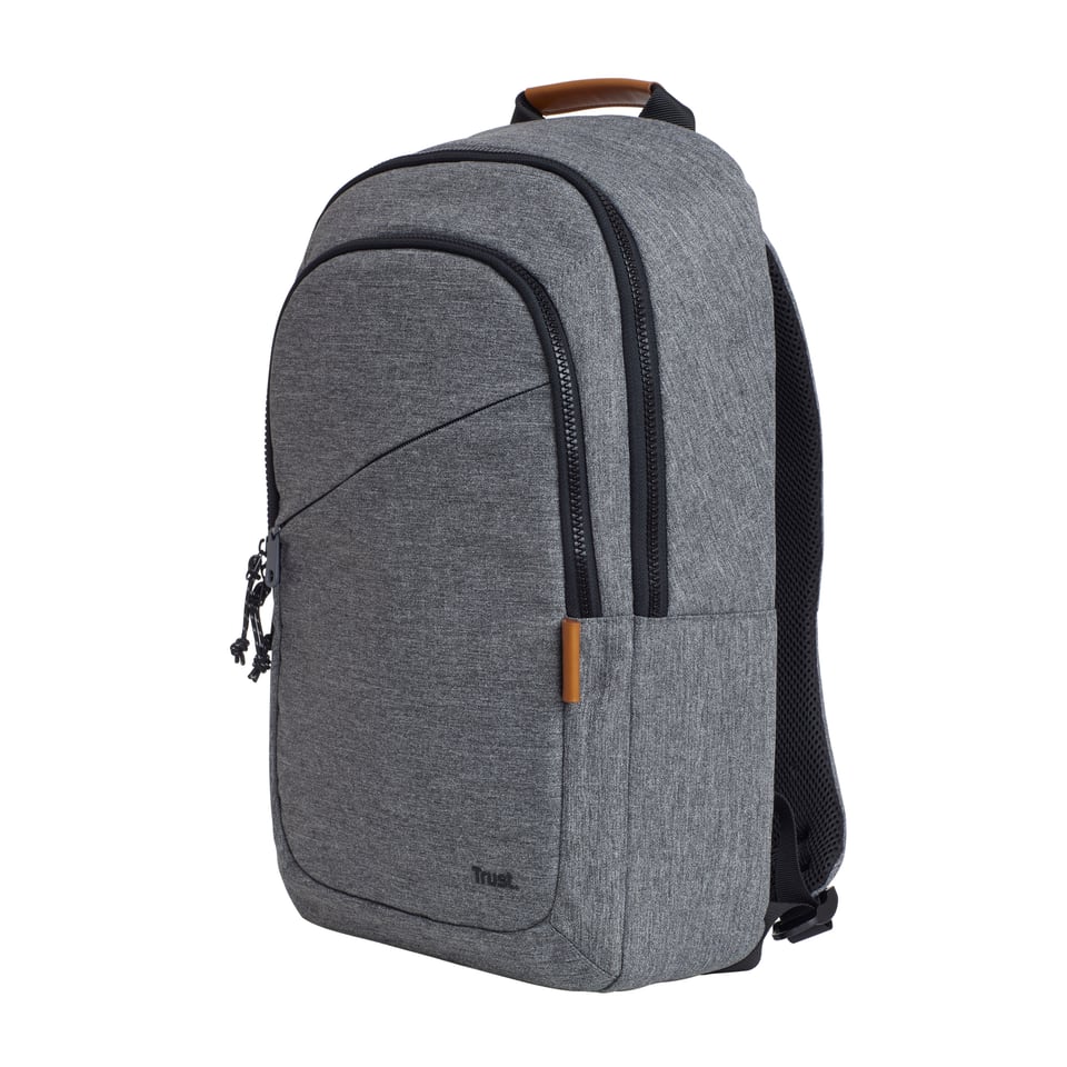 Trust Avana Rugzak 16 inch - Laptoprugzak – Voor laptops tot 16 inch – Gerecycled polyester – Grijs
