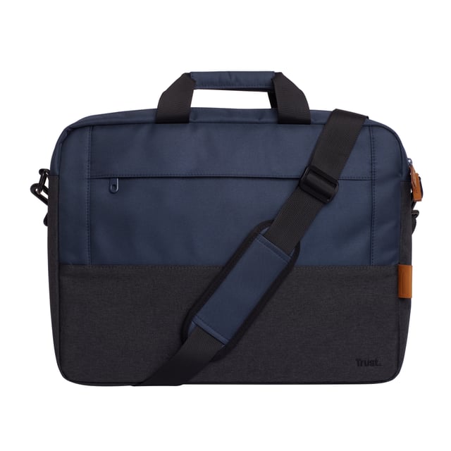 Trust Lisboa Laptop schoudertas 16 inch - Laptop schoudertas – Voor laptops tot 16 inch – Gerecycled polyester – Blauw