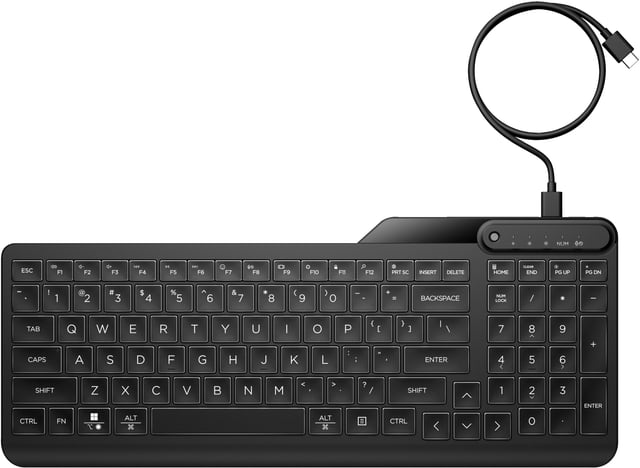 HP 405 backlit toetsenbord met QWERTY