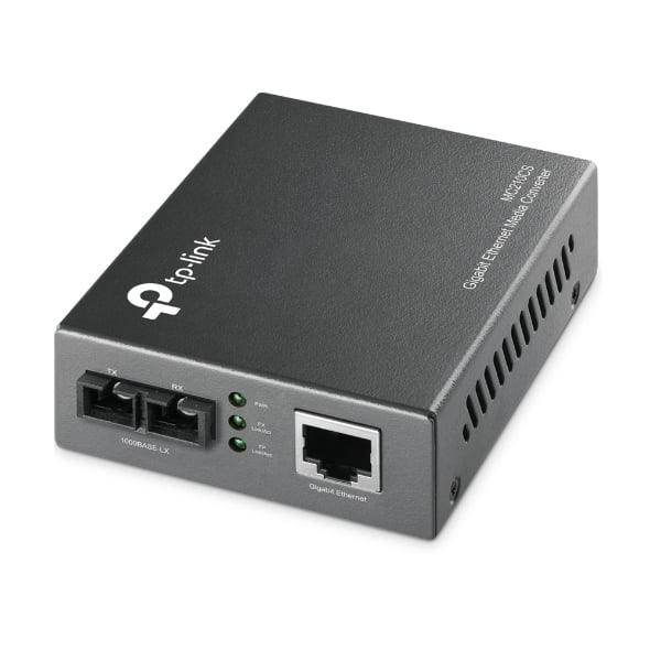 TP-Link Omada MC210CS netwerk media converter 1000 Mbit/s 1310 nm Single-mode Zwart