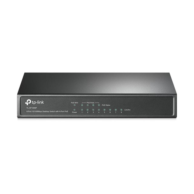 TP-Link TL-SF1008P netwerk-switch Unmanaged Fast Ethernet (10/100) Power over Ethernet (PoE) Olijf