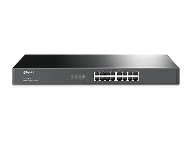 TP-Link TL-SG1016 netwerk-switch Unmanaged Gigabit Ethernet (10/100/1000) 1U Zwart
