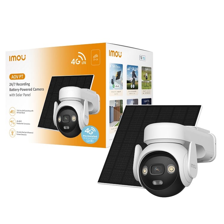 Imou AOV PT 5MP Turret IP-beveiligingscamera Buiten 2880 x 1620 Pixels Muur