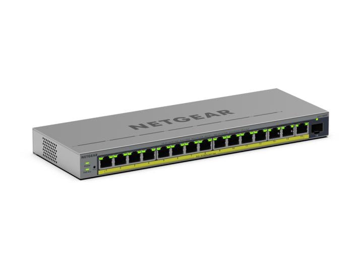 NETGEAR GS116EPP Managed L2/L3 Gigabit Ethernet (10/100/1000) Power over Ethernet (PoE) Grijs