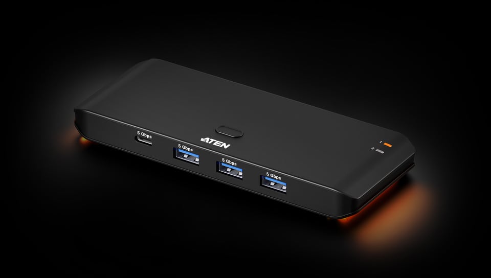 ATEN 2 x 4 USB 3.2 Gen1-delerschakelaar (hosttype: A+C)
