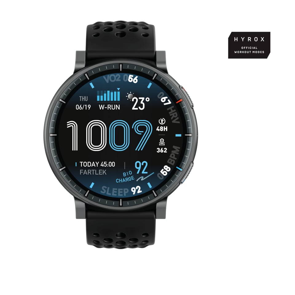 Amazfit Active Max 3,81 cm (1.5") AMOLED Digitaal 480 x 480 Pixels Touchscreen Zwart