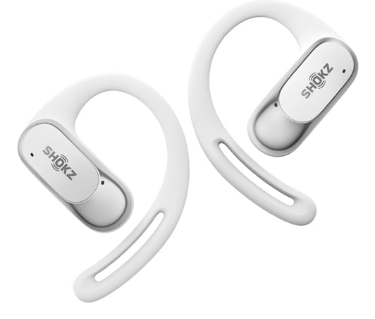 SHOKZ OpenFit Air Headset Draadloos oorhaak Gesprekken/Muziek/Sport/Elke dag Bluetooth Wit