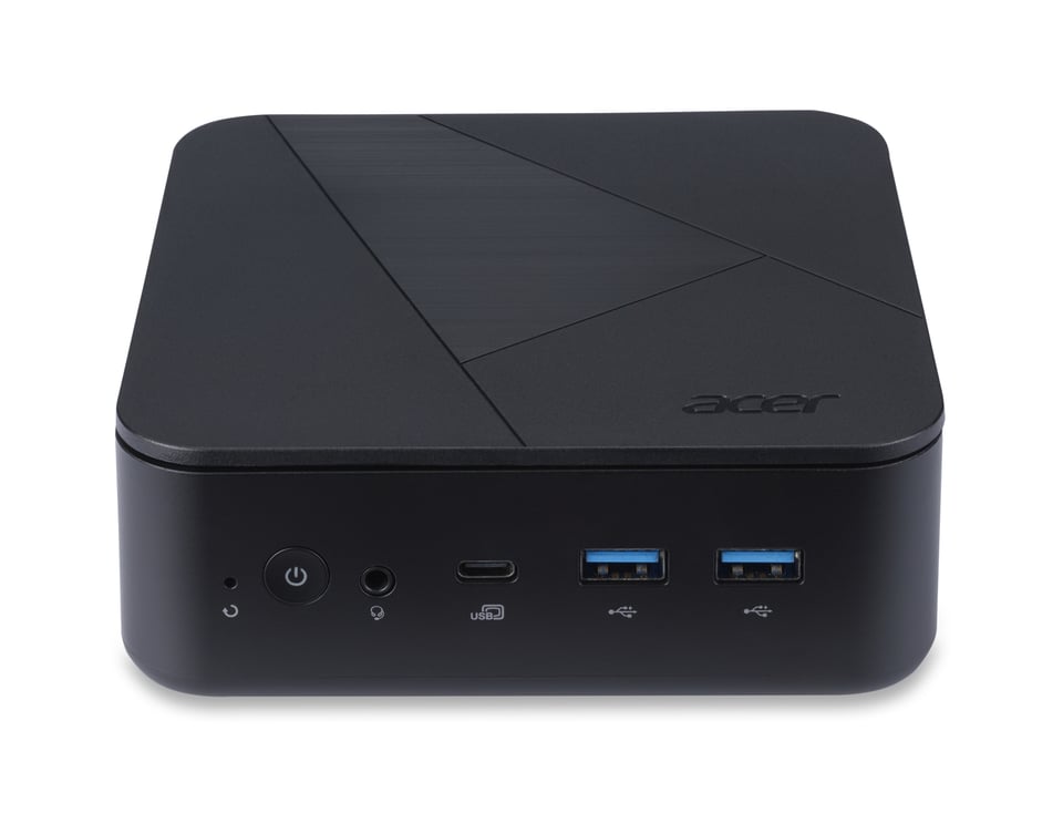 Acer Veriton N N1502G L1508 NUC Intel® N N150 8 GB DDR4-SDRAM 256 GB SSD Windows 11 Pro Mini PC Zwart