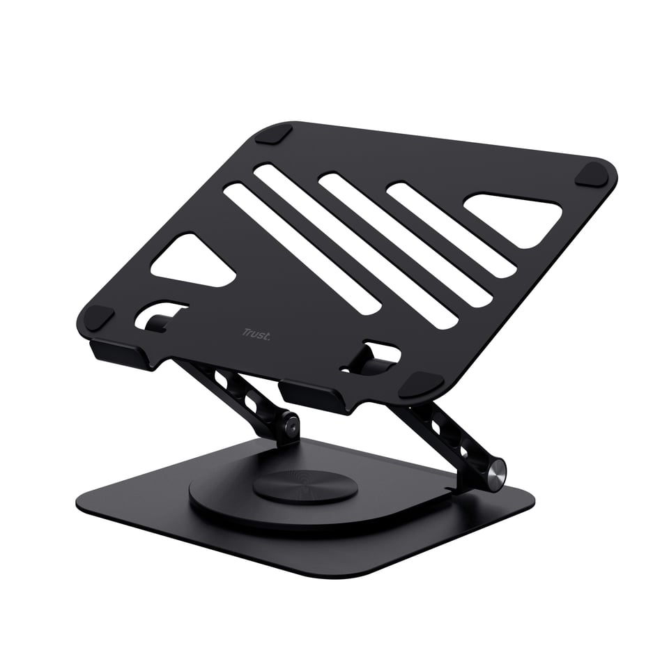 Trust Zeff Laptopstandaard - Verstelbare laptopstandaard – Voor laptops tot 16 inch – Aluminium ontwerp – Zwart