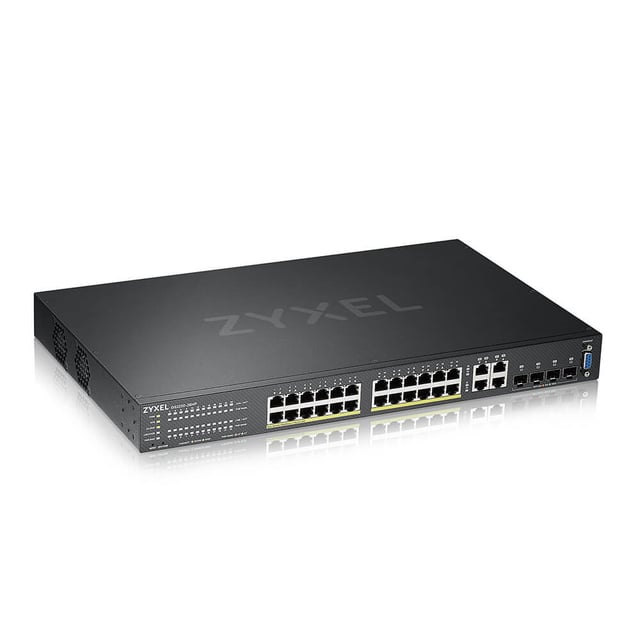 Zyxel GS2220-28HP-EU0101F netwerk-switch Managed L2 Gigabit Ethernet (10/100/1000) Power over Ethernet (PoE) Zwart