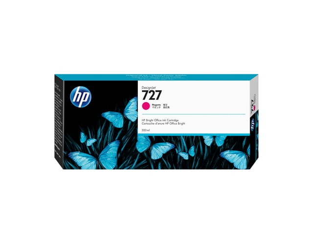 HP 727 magenta DesignJet inktcartridge, 300 ml