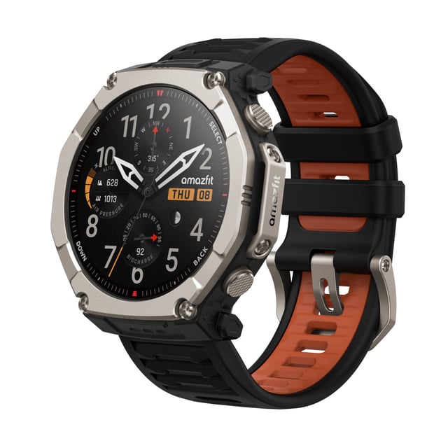 Amazfit T-Rex Ultra 2 129,5 cm (51") AMOLED 51 mm Digitaal 480 x 480 Pixels Touchscreen Titanium Wifi GPS