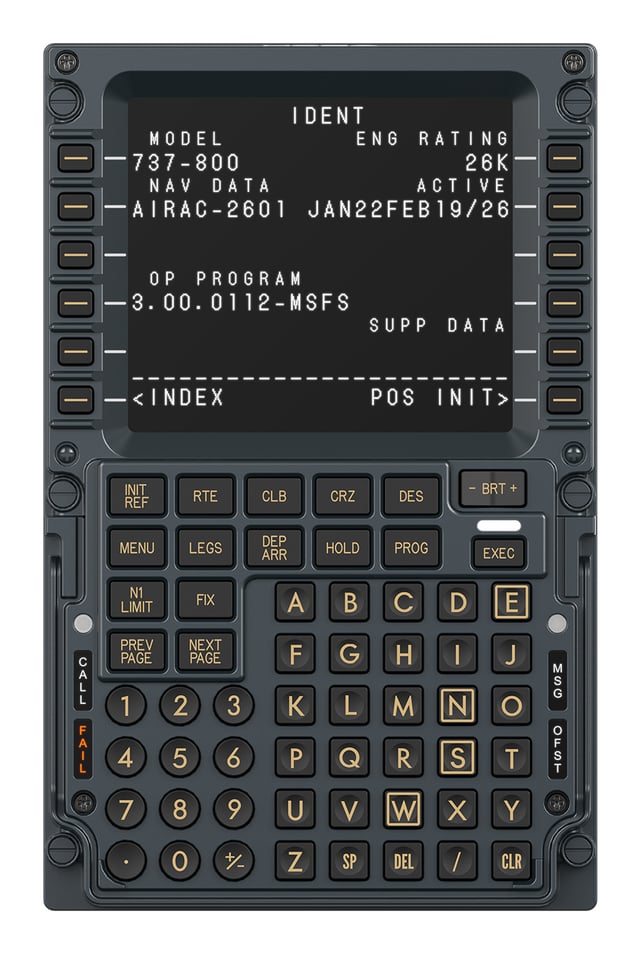 Moza Racing MB7F Flight Computer Display