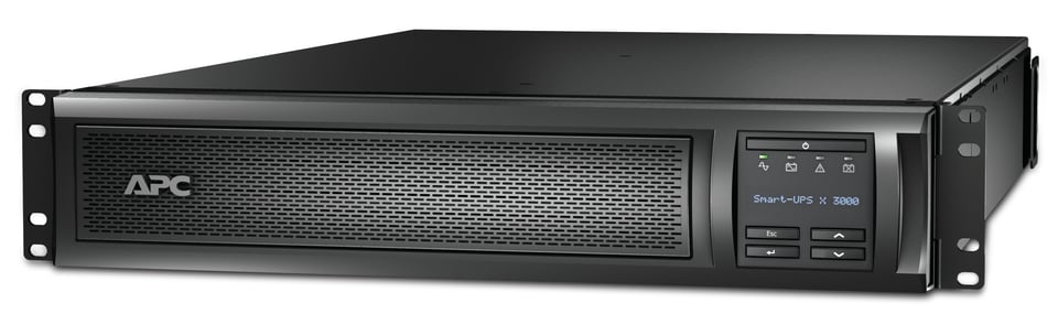 APC Smart-UPS X SMX3000RMHV2U - 8x C13, 1x C19 uitgang, USB, 3000VA, uitbreidbare runtime